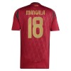 Belgia Mangala 18 Hjemmedrakt EM 2024 Kortermet